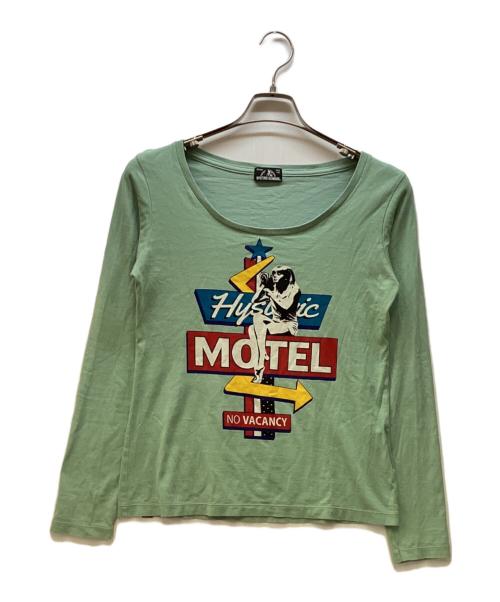 Hysteric Glamour（ヒステリックグラマー）Hysteric Glamour (ヒステリックグラマー) 長袖カットソー グリーン サイズ:FREEの古着・服飾アイテム
