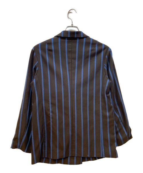 mici（ミチ）mici (ミチ) テーラードジャケット ブラウン×ブルー サイズ:Sの古着・服飾アイテム