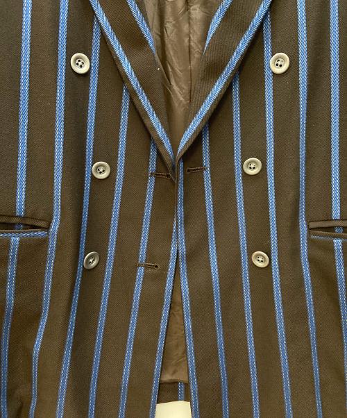 mici（ミチ）mici (ミチ) テーラードジャケット ブラウン×ブルー サイズ:Sの古着・服飾アイテム