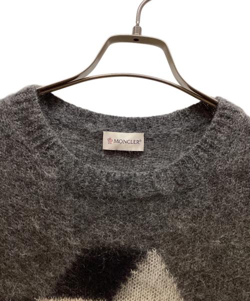 MONCLER（モンクレール）MONCLER (モンクレール) FRAGMENT (フラッグメント) 厚手ニット グレー サイズ:Lの古着・服飾アイテム