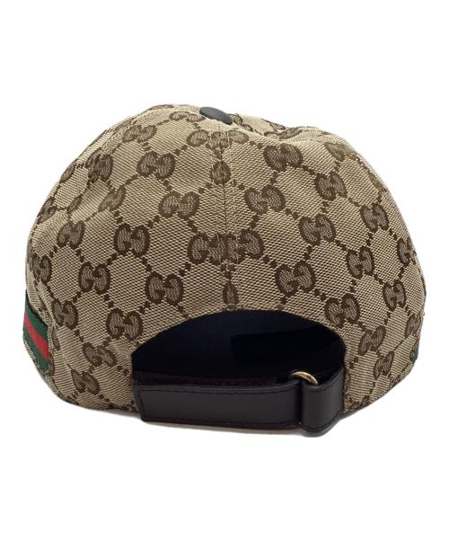 GUCCI（グッチ）GUCCI (グッチ) オリジナルGGキャンバスベースボールキャップ ベージュ サイズ:XLの古着・服飾アイテム