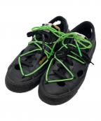 NIKE×OFFWHITEナイキ×オフホワイト）の古着「ローカットスニーカー/Blazer Low」｜ブラック×グリーン