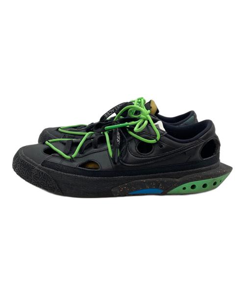 NIKE（ナイキ）NIKE (ナイキ) OFFWHITE (オフホワイト) ローカットスニーカー/	Blazer Low ブラック×グリーン サイズ:27.5cmの古着・服飾アイテム