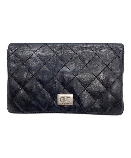 CHANEL（シャネル）CHANEL (シャネル) 長財布 2.55 マトラッセ ブラックの古着・服飾アイテム