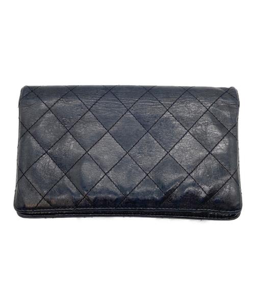 CHANEL（シャネル）CHANEL (シャネル) 長財布 2.55 マトラッセ ブラックの古着・服飾アイテム