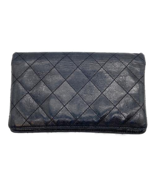CHANEL（シャネル）CHANEL (シャネル) 長財布/2.55/マトラッセ ブラックの古着・服飾アイテム