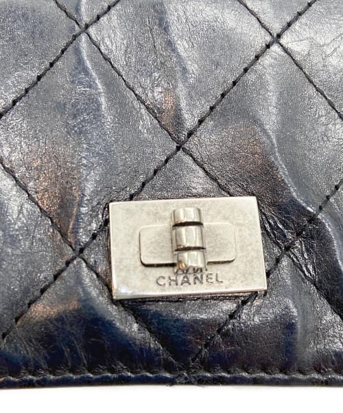 CHANEL（シャネル）CHANEL (シャネル) 長財布/2.55/マトラッセ ブラックの古着・服飾アイテム