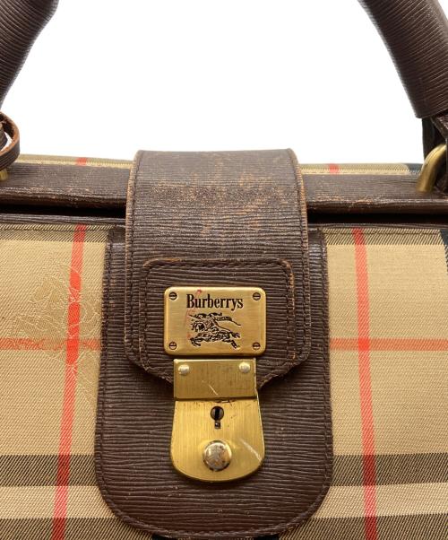 Burberry's（バーバリー）Burberry's (バーバリー) ボストンバッグ ベージュの古着・服飾アイテム