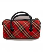 BURBERRY BLUE LABELバーバリー ブルー レーベル）の古着「ミニボストンバッグ」｜レッド