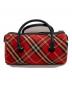 BURBERRY BLUE LABEL（バーバリー ブルー レーベル）の古着「ミニボストンバッグ」｜レッド