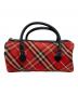 BURBERRY BLUE LABEL (バーバリー ブルー レーベル) ミニボストンバッグ レッド：4000円
