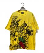 stussyステューシー）の古着「半袖カットソー/ISLAND LIFE TEE」｜イエロー