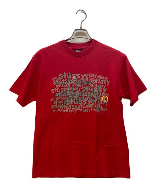 stussy（ステューシー）stussy (ステューシー) 半袖カットソー/90年代/シングルステッチ レッド サイズ:Lの古着・服飾アイテム