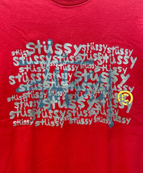 stussy（ステューシー）stussy (ステューシー) 半袖カットソー/90年代/シングルステッチ レッド サイズ:Lの古着・服飾アイテム