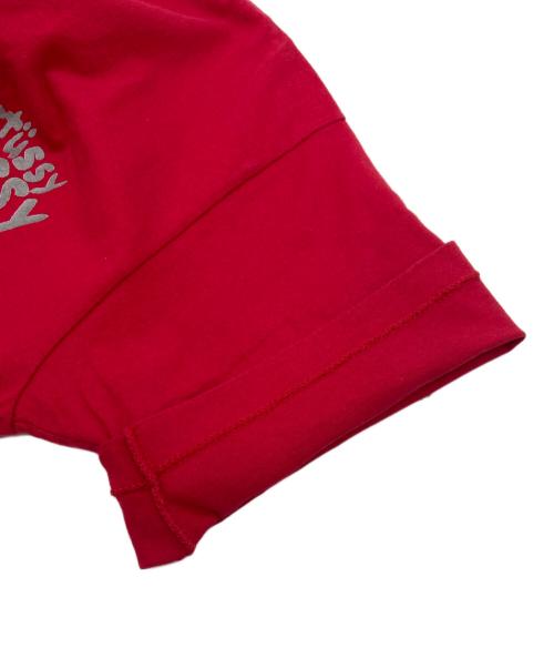 stussy（ステューシー）stussy (ステューシー) 半袖カットソー/90年代/シングルステッチ レッド サイズ:Lの古着・服飾アイテム