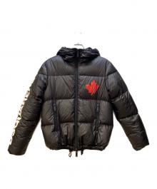 DSQUARED2（ディースクエアード）の古着「ダウンジャケット/アームロゴ」｜ブラック