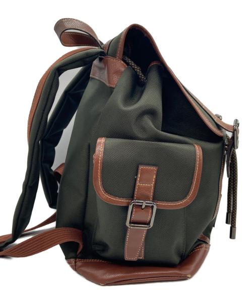 LONGCHAMP（ロンシャン）LONGCHAMP (ロンシャン) リュック グリーン×ブラウンの古着・服飾アイテム
