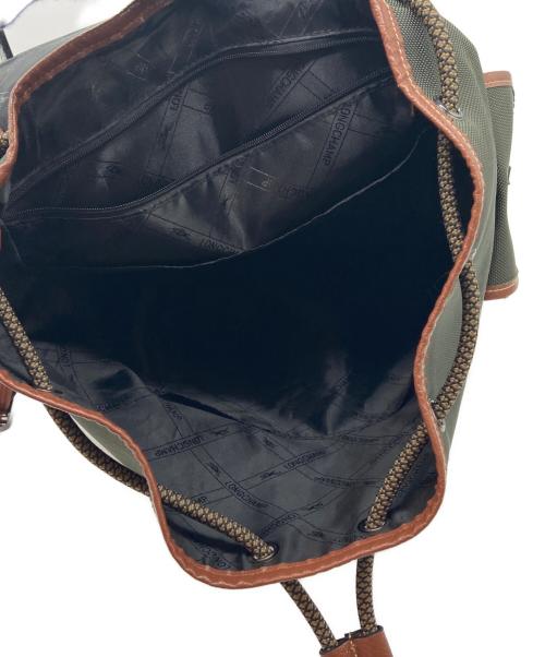 LONGCHAMP（ロンシャン）LONGCHAMP (ロンシャン) リュック グリーン×ブラウンの古着・服飾アイテム
