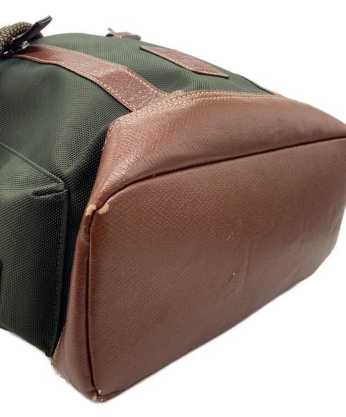 LONGCHAMP（ロンシャン）LONGCHAMP (ロンシャン) リュック グリーン×ブラウンの古着・服飾アイテム