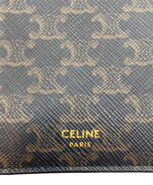 CELINE（セリーヌ）CELINE (セリーヌ) 長財布/トリオンフバーティカルウォレット ブラウンの古着・服飾アイテム
