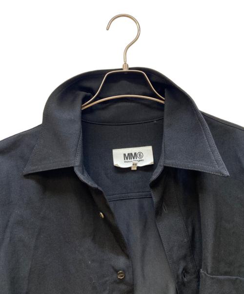 MM6 Maison Margiela（エムエムシックスメゾンマルジェラ）MM6 Maison Margiela (エムエムシックスメゾンマルジェラ) 長袖シャツ ブラック サイズ:46の古着・服飾アイテム