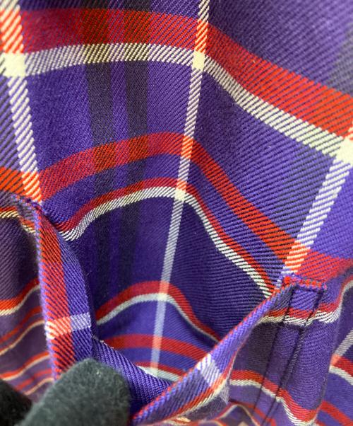 adidas Originals（アディダスオリジナル）adidas Originals (アディダスオリジナル) KORN (コーン) 長袖シャツ/FLANNEL LS MULTCO パープル サイズ:2XLの古着・服飾アイテム