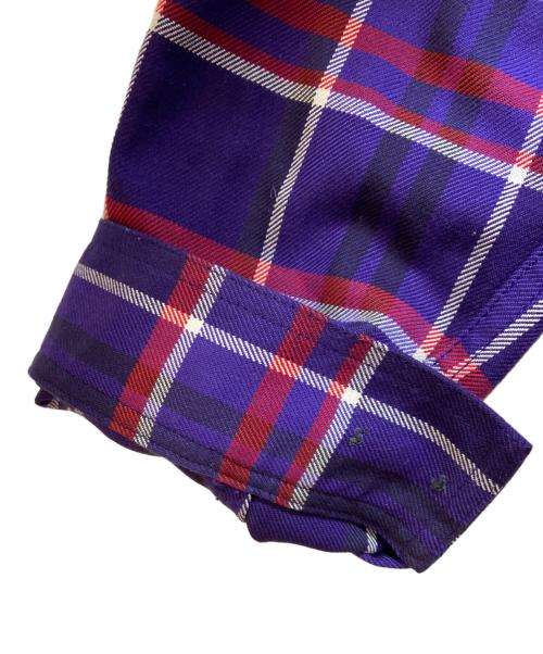 adidas Originals（アディダスオリジナル）adidas Originals (アディダスオリジナル) KORN (コーン) 長袖シャツ/FLANNEL LS MULTCO パープル サイズ:2XLの古着・服飾アイテム