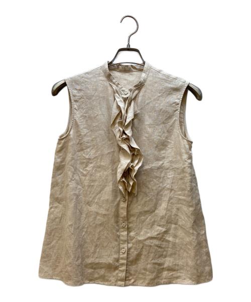 ANAYI（アナイ）ANAYI (アナイ) ノースリーブブラウス ベージュ サイズ:Mの古着・服飾アイテム
