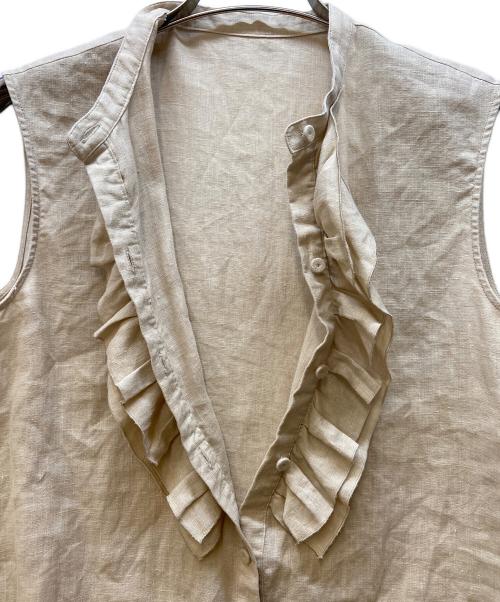 ANAYI（アナイ）ANAYI (アナイ) ノースリーブブラウス ベージュ サイズ:Mの古着・服飾アイテム