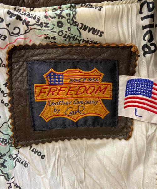 FREEDOM（フリーダム）FREEDOM (フリーダム) G-1フライトジャケット ブラウン サイズ:Lの古着・服飾アイテム
