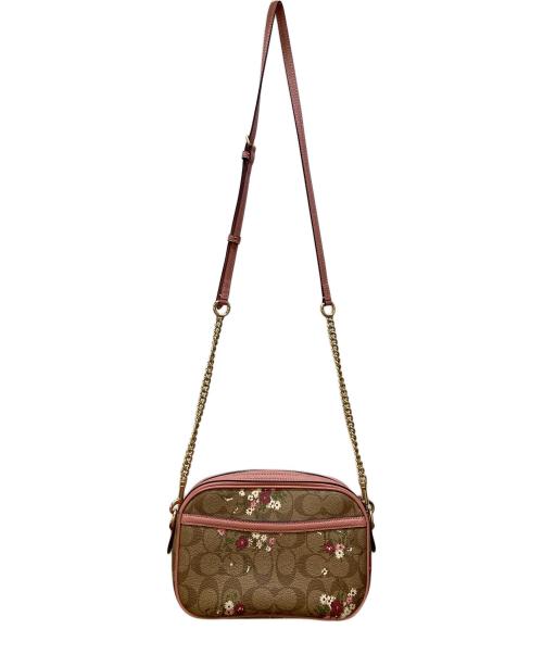 COACH（コーチ）COACH (コーチ) ショルダーバッグ/シグネチャー ブラウン×ピンクの古着・服飾アイテム