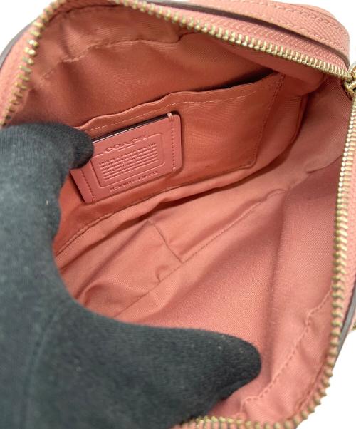 COACH（コーチ）COACH (コーチ) ショルダーバッグ/シグネチャー ブラウン×ピンクの古着・服飾アイテム