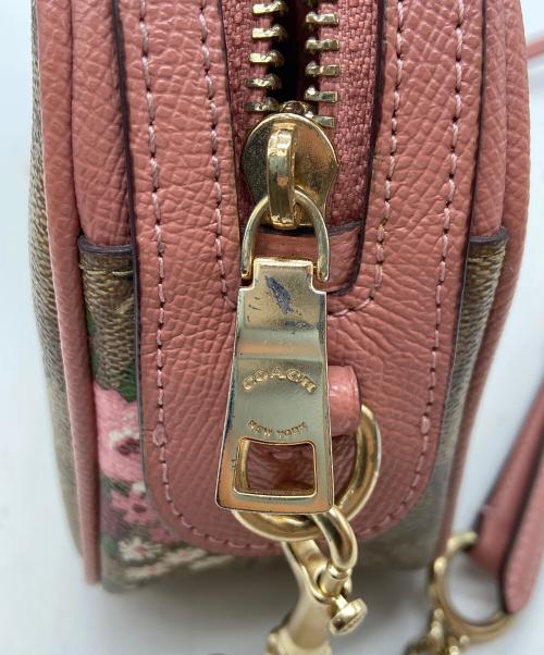 COACH（コーチ）COACH (コーチ) ショルダーバッグ/シグネチャー ブラウン×ピンクの古着・服飾アイテム
