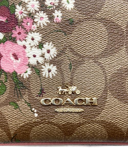 COACH（コーチ）COACH (コーチ) ショルダーバッグ/シグネチャー ブラウン×ピンクの古着・服飾アイテム