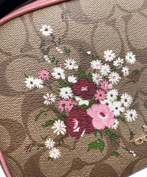 COACH（コーチ）COACH (コーチ) ショルダーバッグ/シグネチャー ブラウン×ピンクの古着・服飾アイテム