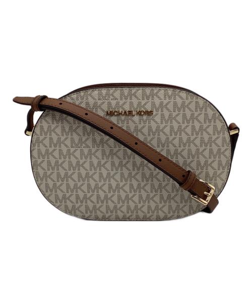 MICHAEL KORS（マイケル・コース）MICHAEL KORS (マイケル・コース) ジェットセットトラベル/クロスボディバッグ/35S1GTVC6B  ブラウン×アイボリーの古着・服飾アイテム