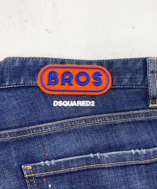 DSQUARED2（ディースクエアード）DSQUARED2 (ディースクエアード) ダメージデニムパンツ インディゴ サイズ:52の古着・服飾アイテム