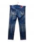 DSQUARED2 (ディースクエアード) ダメージデニムパンツ インディゴ サイズ:52：15000円