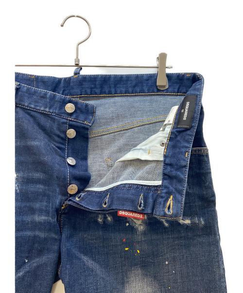 DSQUARED2（ディースクエアード）DSQUARED2 (ディースクエアード) デニムハーフパンツ インディゴ サイズ:50の古着・服飾アイテム