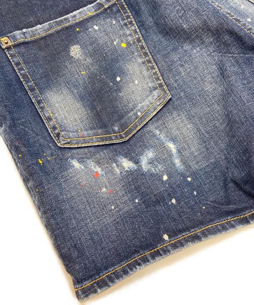 DSQUARED2（ディースクエアード）DSQUARED2 (ディースクエアード) デニムハーフパンツ インディゴ サイズ:50の古着・服飾アイテム