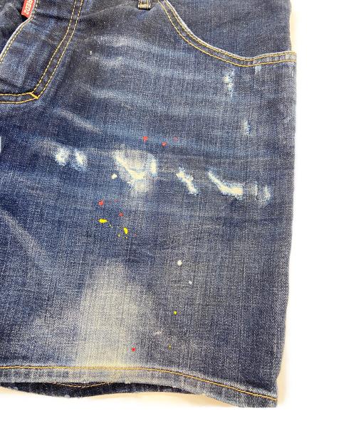 DSQUARED2（ディースクエアード）DSQUARED2 (ディースクエアード) デニムハーフパンツ インディゴ サイズ:50の古着・服飾アイテム