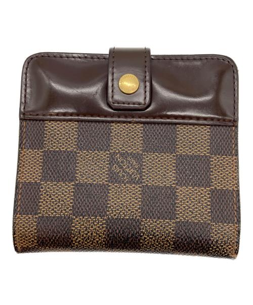 LOUIS VUITTON（ルイ ヴィトン）LOUIS VUITTON (ルイ ヴィトン) 2つ折り財布//コンパクトジップ/ダミエ ブラウンの古着・服飾アイテム