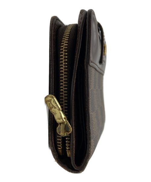 LOUIS VUITTON（ルイ ヴィトン）LOUIS VUITTON (ルイ ヴィトン) 2つ折り財布//コンパクトジップ/ダミエ ブラウンの古着・服飾アイテム