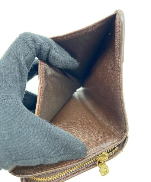 LOUIS VUITTON（ルイ ヴィトン）LOUIS VUITTON (ルイ ヴィトン) 2つ折り財布//コンパクトジップ/ダミエ ブラウンの古着・服飾アイテム