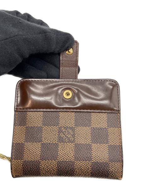 LOUIS VUITTON（ルイ ヴィトン）LOUIS VUITTON (ルイ ヴィトン) 2つ折り財布//コンパクトジップ/ダミエ ブラウンの古着・服飾アイテム