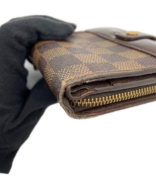 LOUIS VUITTON（ルイ ヴィトン）LOUIS VUITTON (ルイ ヴィトン) 2つ折り財布//コンパクトジップ/ダミエ ブラウンの古着・服飾アイテム