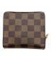 LOUIS VUITTON (ルイ ヴィトン) 2つ折り財布//コンパクトジップ/ダミエ ブラウン：15000円