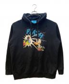 DISNEY×GUCCIディズニー×グッチ）の古着「プルオーバーパーカー/DONALD DUCK Hoodie」｜ブラック