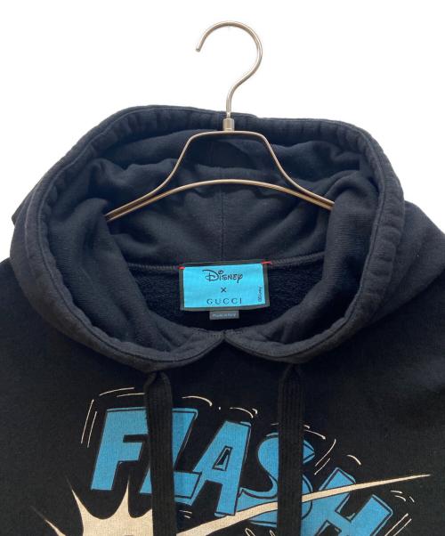 DISNEY（ディズニー）DISNEY (ディズニー) GUCCI (グッチ) プルオーバーパーカー/DONALD DUCK Hoodie ブラック サイズ:XXLの古着・服飾アイテム