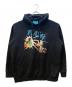 DISNEY（ディズニー）の古着「プルオーバーパーカー/DONALD DUCK Hoodie」｜ブラック